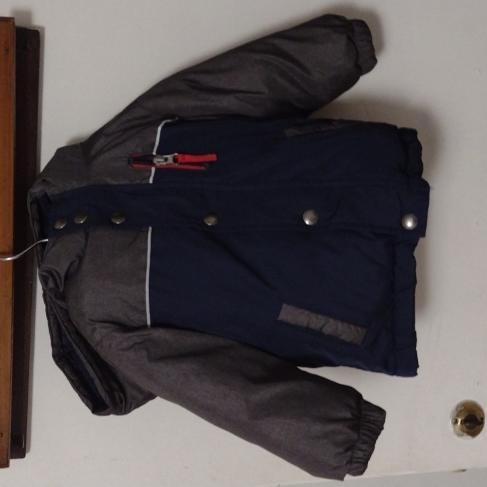 Navy/Grey Baby Gap Winter Coat 12-18 Months